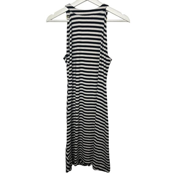 Kenneth Cole Black White Striped Sleeveless Sundress Women’s Medium - Picture 2 of 13